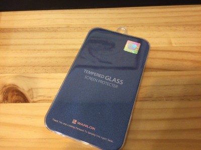 WANLOK 2015 新設計 大きめサイズ Apple iPhone6 4.7インチ 強化ガラス製 液晶保護フィルム 厚さ0.3mm NSG 日本板硝子社国産ガラス採用 ガラスフィルム 2.5D 硬度9H ラウンドエッジ加工 大きめサイズ (1枚組) 